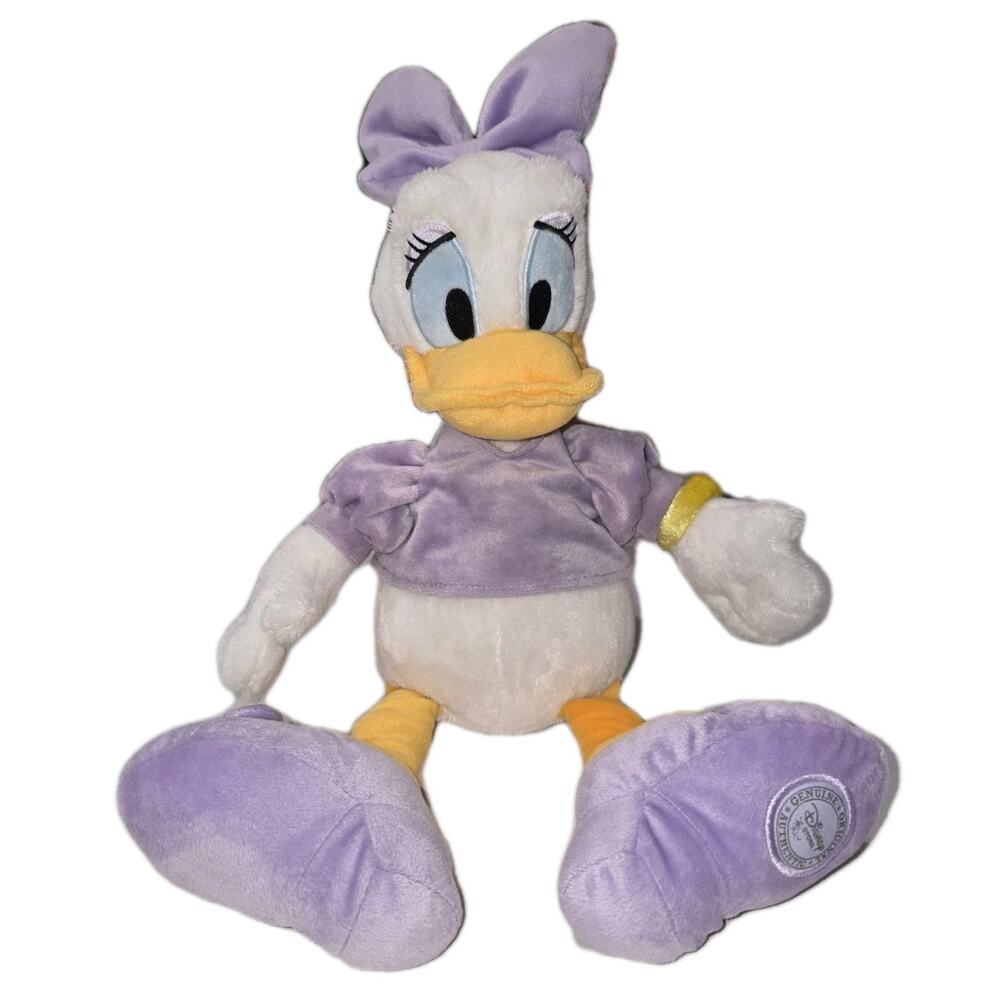 Disney‎ Store Daisy Duck Plush 20" Stuffed Animal Purple Outfit